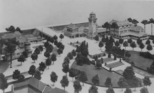 Modell der Gartenstadt Frohnau in Berlin