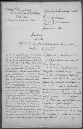 Hausen/Lontal: Pfarrbericht 1928