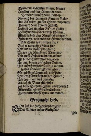 Weyhnacht Lied