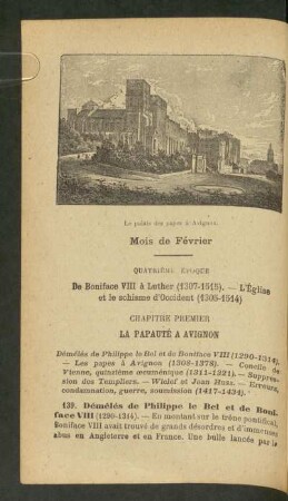 Mois de Fèvrier