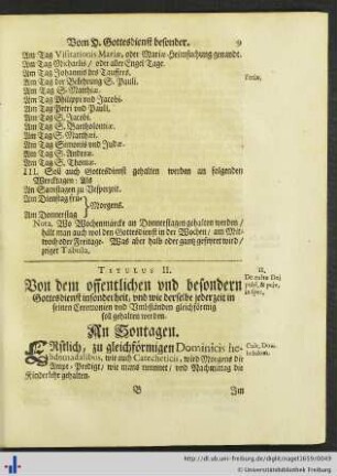 Von dem offentlichen und besondern Gottesdienst