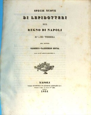 Specie nuove di Lepidotteri del regno di Napoli, 2/3