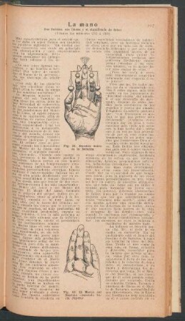 La mano - sus formas, sus líneas y el significado de estas - [Continuación]