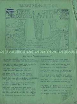 Hektografierte Lagerzeitung "Lager Laterne" für deutsche Gefangene des Douglas Prisoner of War Camp