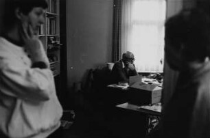 Martina Buder, Lektorin, Dr. Erhard Frommhold, Cheflektor, und Christa Guse, Chefsekretärin, vom Verlag der Kunst