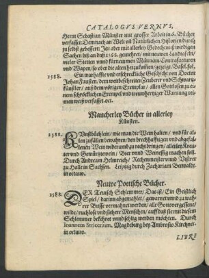 Neuwe Poetische Bücher.