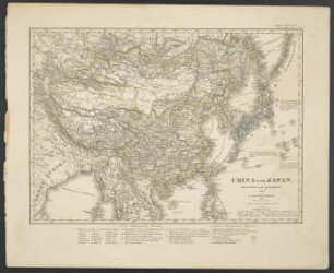China und Japan [Hand-Atlas über alle Theile der Erde nach dem neuesten Zustande und über das Weltgebäude]