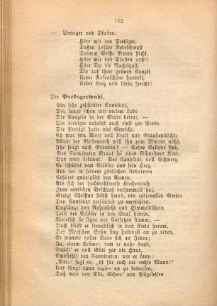 Die Predigerwahl.