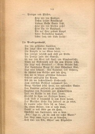 Die Predigerwahl.