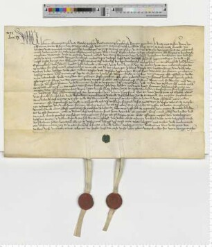 Die Ratsmannen Joh. Snewerdinck und Godeke Tzerstede bezeugen den Verkauf einer Sülzrente aus dem Hause Everinge an die 4 Diffinitoren des Kalandes.