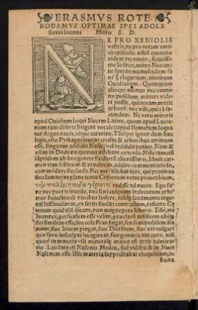 Erasmus Roterodamus Optimae Spei Adolescenti Ioanni Moro S. D.