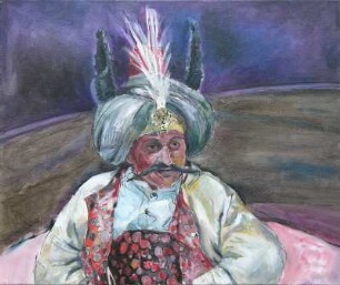 Schauspieler Holger Fuchs . Sultan