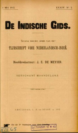 XXXIV. No. 5. 1 Mei 1912