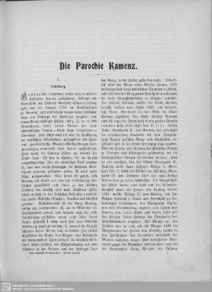 Die Parochie Kamenz