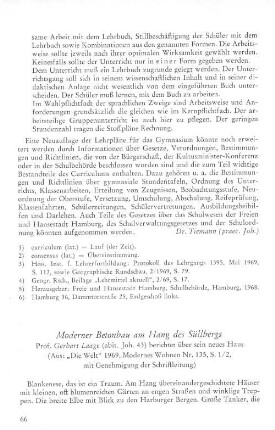 Moderner Betonbau am Hang des Sülbergs