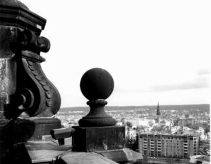 Dresden-Neustadt. Albertstraße. Blick vom Turm der Dreikönigskirche