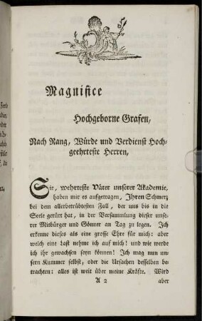 Magnifice Hochgeborne Grafen ...