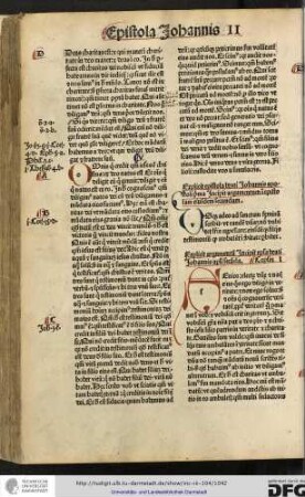 Incipit epistola beati Johannis apostoli secunda. Capitulum I.