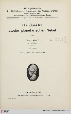 Die Spektra zweier planetarischer Nebel
