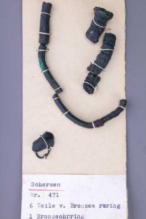 Segelohrring und Bronzearmring