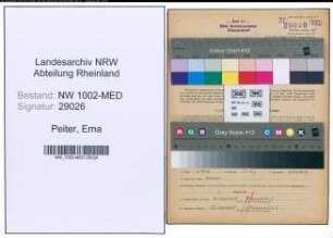 Entnazifizierung Erna Peiter , geb. 20.02.1920 (Krankenschw.)