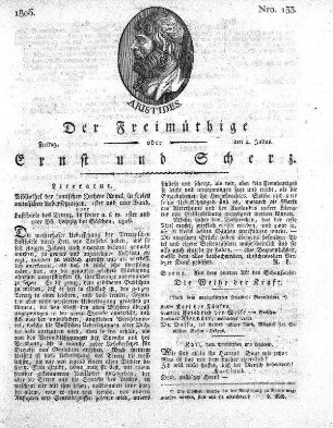 Nro. 133, Freitag den 4. Julius 1806