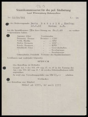 Betzold, Berta