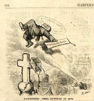 Canonized - Ohio, October 12, 1875 : ein katholischer Priester wird mit einer Kanone in die Luft geschossen