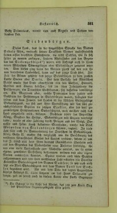 Siebenbürgen