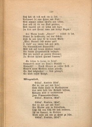Wiegenlied.