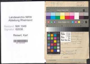 Entnazifizierung Karl Reisert , geb. 06.07.1899 (Geschaeftsfuehrer)
