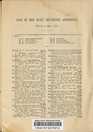 Library bulletin. 1. 1878, 8