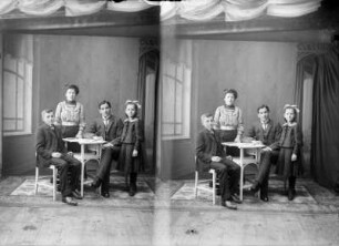 Familienfoto : Doppelbild