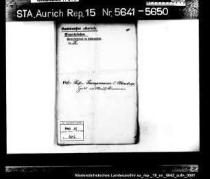 Hausierkonzessionen und -gesuche: Stoffer Kampmann aus Oldendorp (Amt Weener), Manufakturenhandel