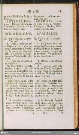De la Musique