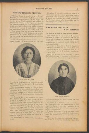 Una mujer que mata á su hermana