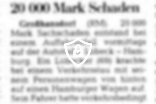 Im Stau aufgefahren: 20000 [Name maskiert]