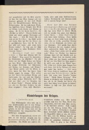Einwirkungen des Krieges
