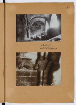 Klosterkirche, Jerichow: Innenansicht Kreuzgang, Detail (aus: Skizzen- und Fotoalbum 29)