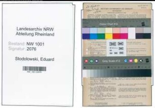 Entnazifizierung Eduard Stodolowski, geb. 25.11.1898 (Schlosser)