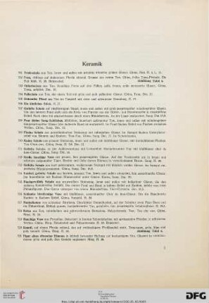 Keramik (Nr. 701-969)