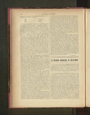 La Situation économique du Dar-el-Kouti.