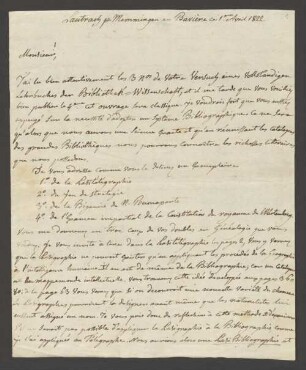 Armand Charles Daniel de Firmas-Périez (1770-1828) Autographen: Briefe von Armand Charles Daniel de Firmas-Périez - BSB Autogr. Firmas-Périez, Armand Charles Daniel de