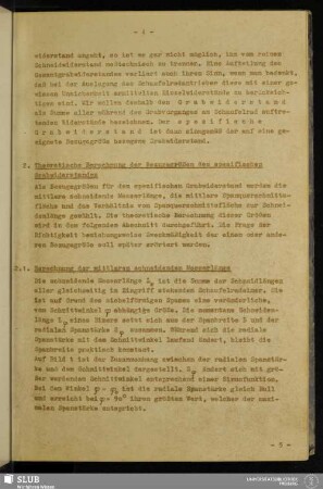 2. Theoretische Berechnung der Bezugsgrößen des spezifischen Grabwiderstandes