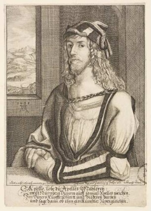 Bildnis Albrecht Dürers nach dem Selbstbildnis von 1498
