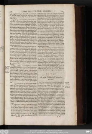 Caput XIII. An priscis Philosophis Trinitas fuerit nota.