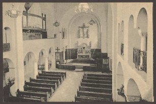 Ansichtskarte Blick von der Empore der "St. Clemens-Kirche"