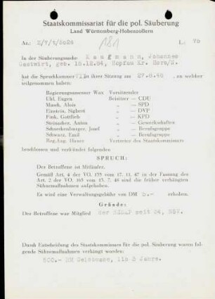 Kaufmann, Johannes