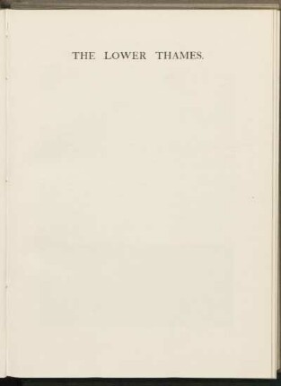The Lower Thames.