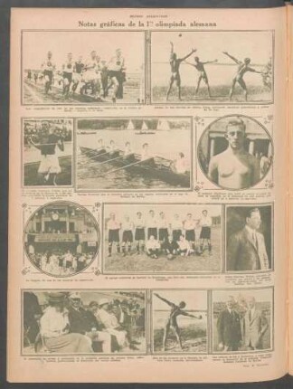 Notas gráficas de la 1ª olimpíada alemana [Fotografías]